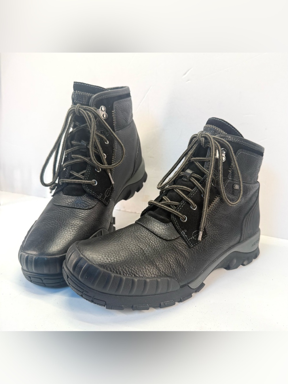 Merrell Himavat Chugga insulated Black Leather waterproof Tactical Work Boots 12